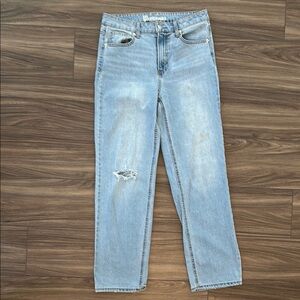 No Boundaries Blue Straight Leg Jeans Vintage Style